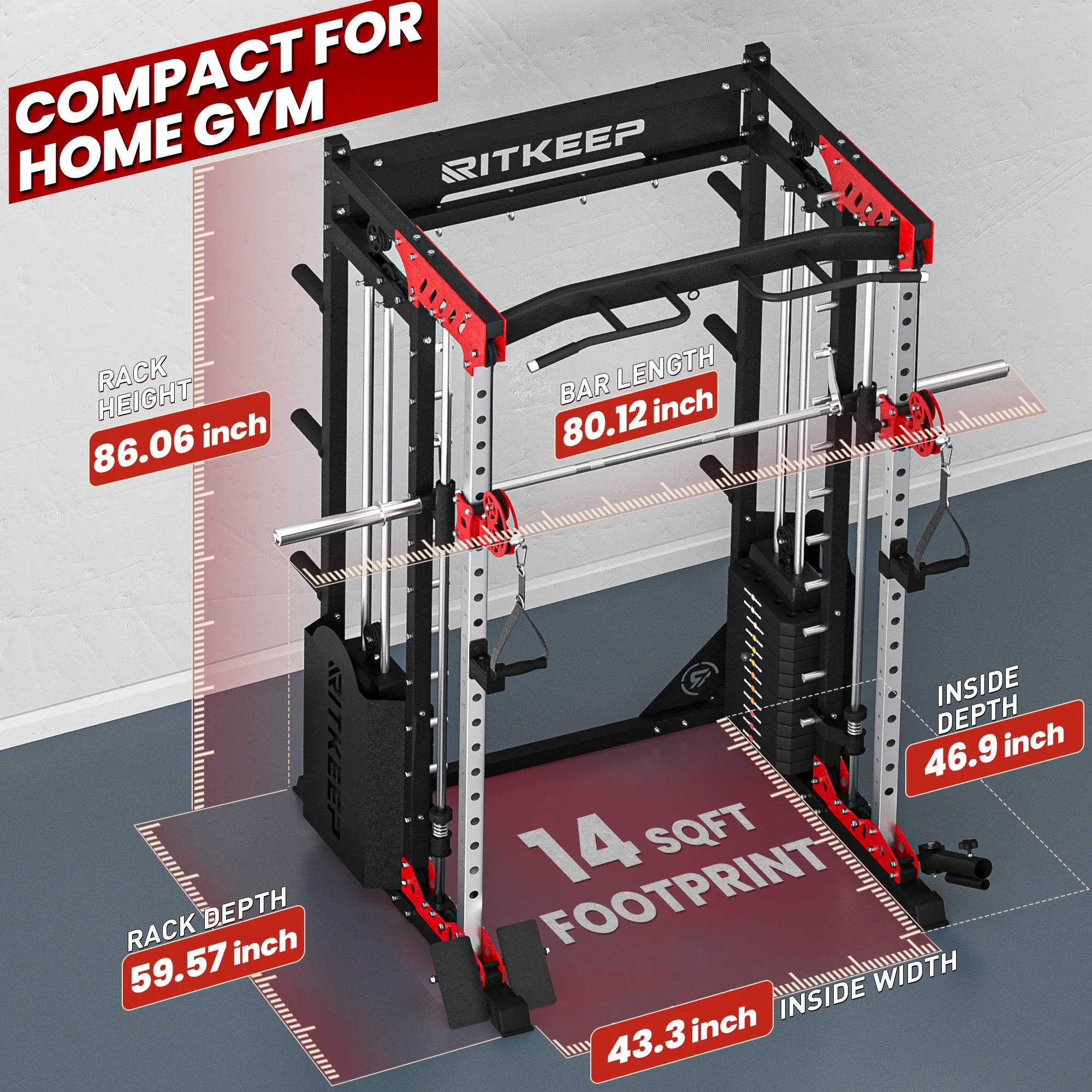 RitKeep PMAX 5600 Strength & Cardio Fusion Home Gym Package - Image 19
