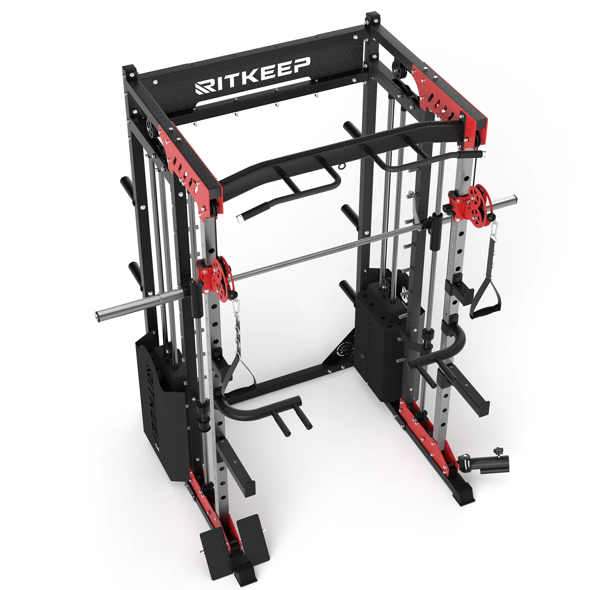 PMAX 5600 Home Gym Smith Machine (2025 Version) - Integrated Weight System - Image 38