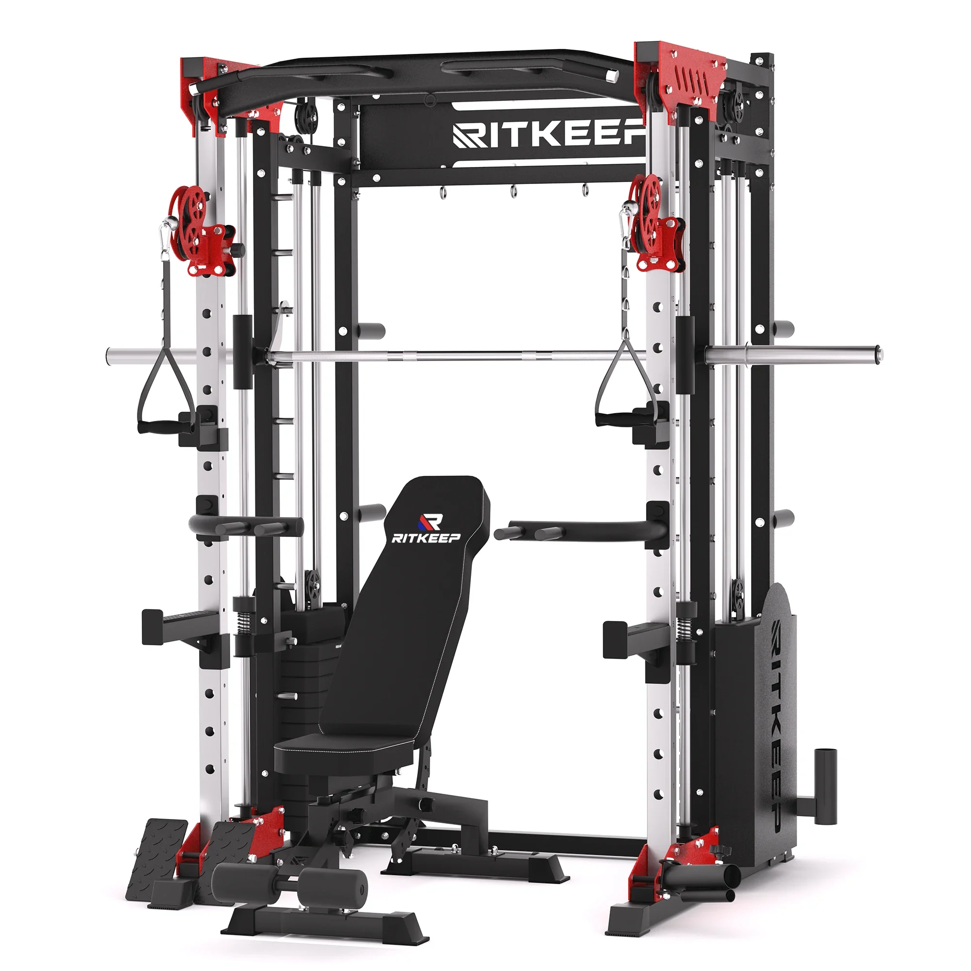 PMAX 5600 Home Gym Smith Machine (2025 Version) - Integrated Weight System - Image 4