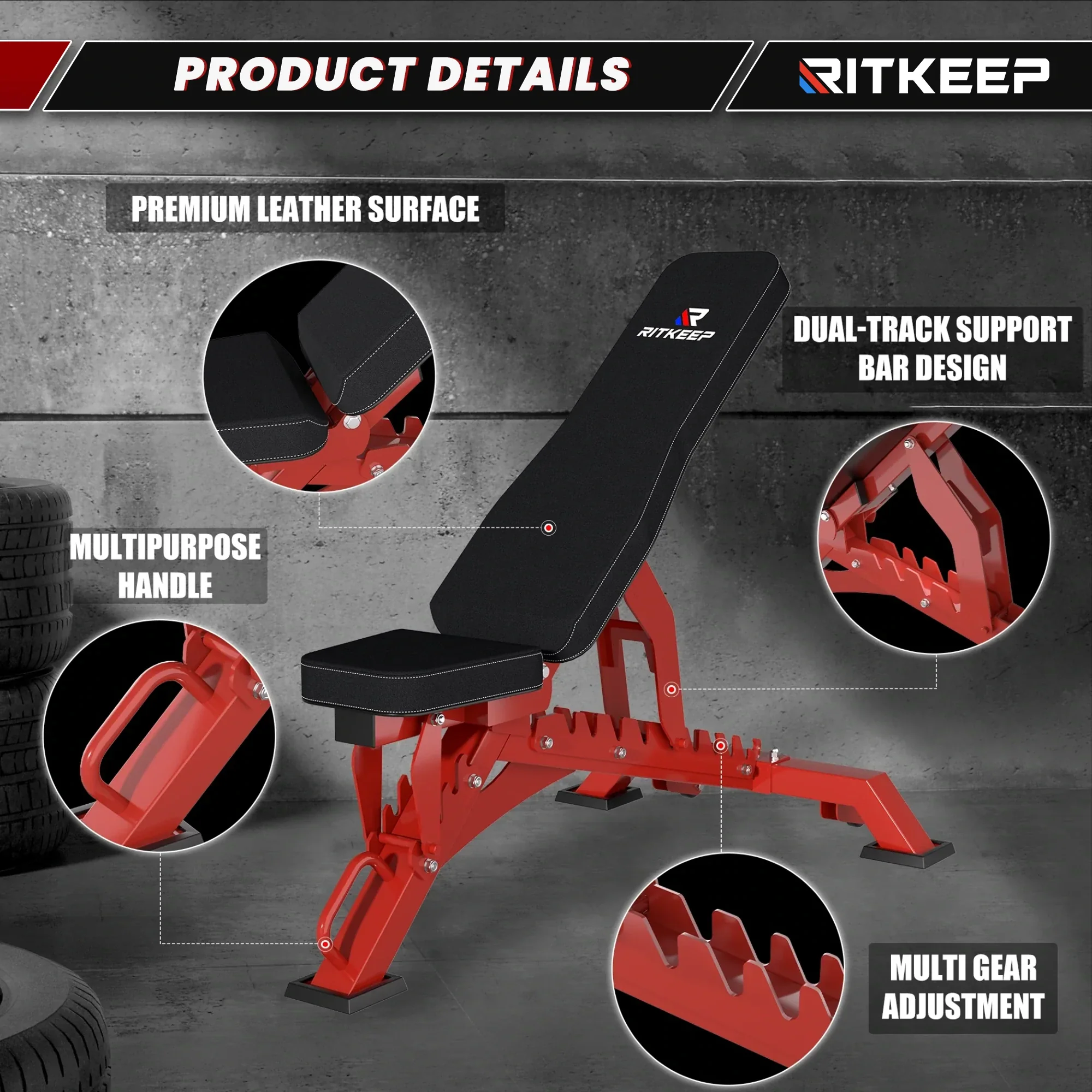 4ft Olympic EZ Curl Bar & Weight Bench Package - Image 8