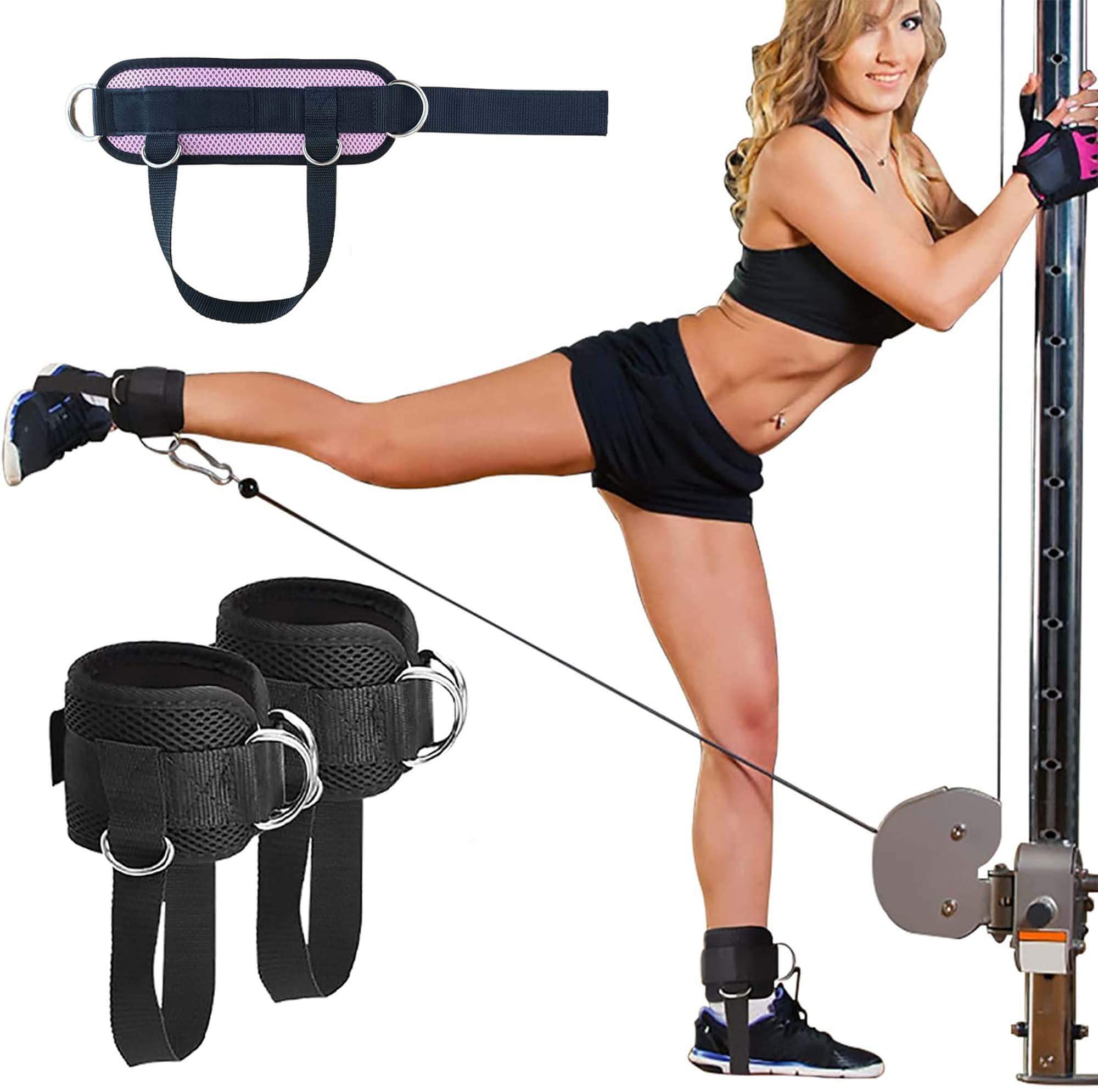 Gym Ankle Strap for Cable Machine (Pair) - Image 4