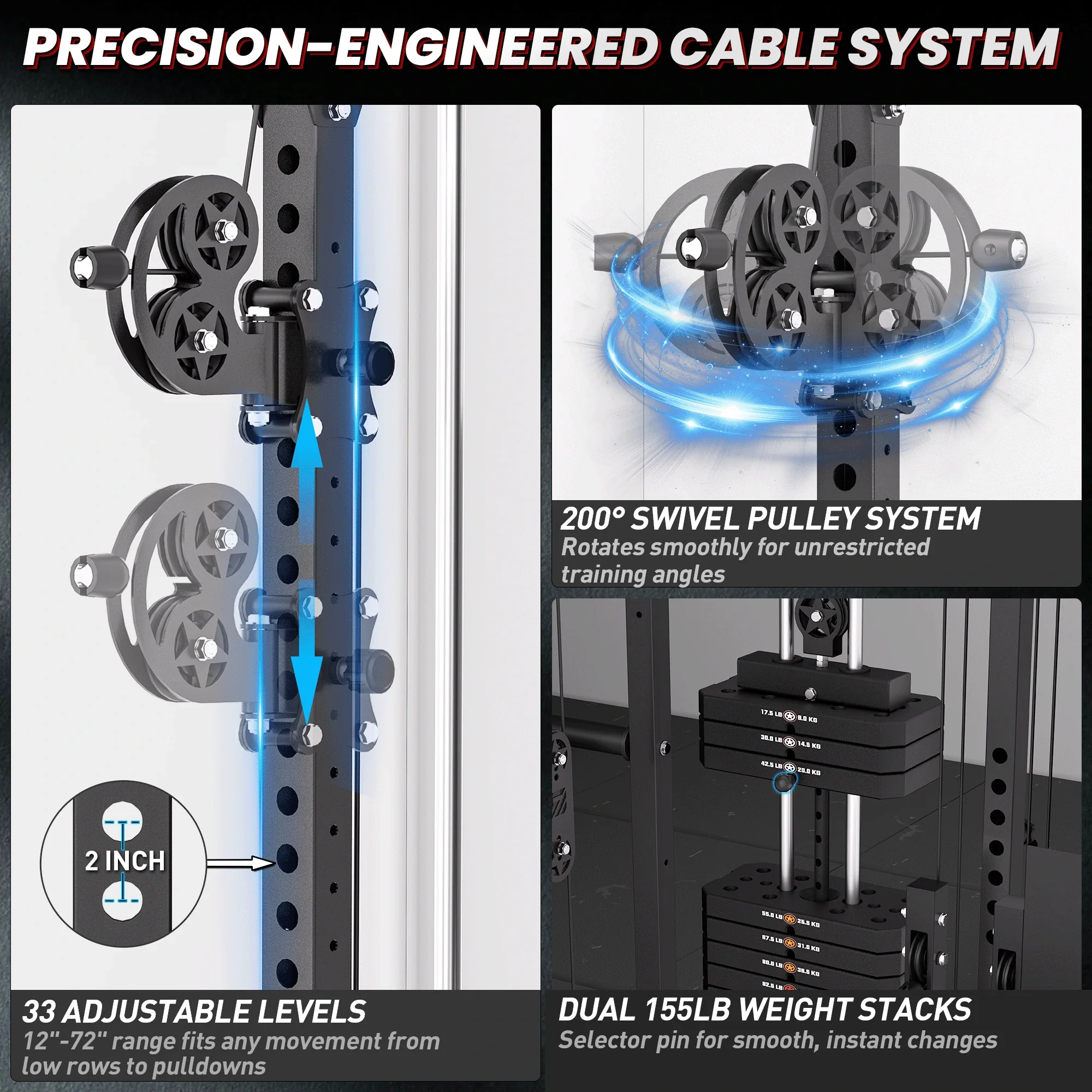 ANVIL S1 Smith Machine Functional Trainer Home Gym Package - Image 16