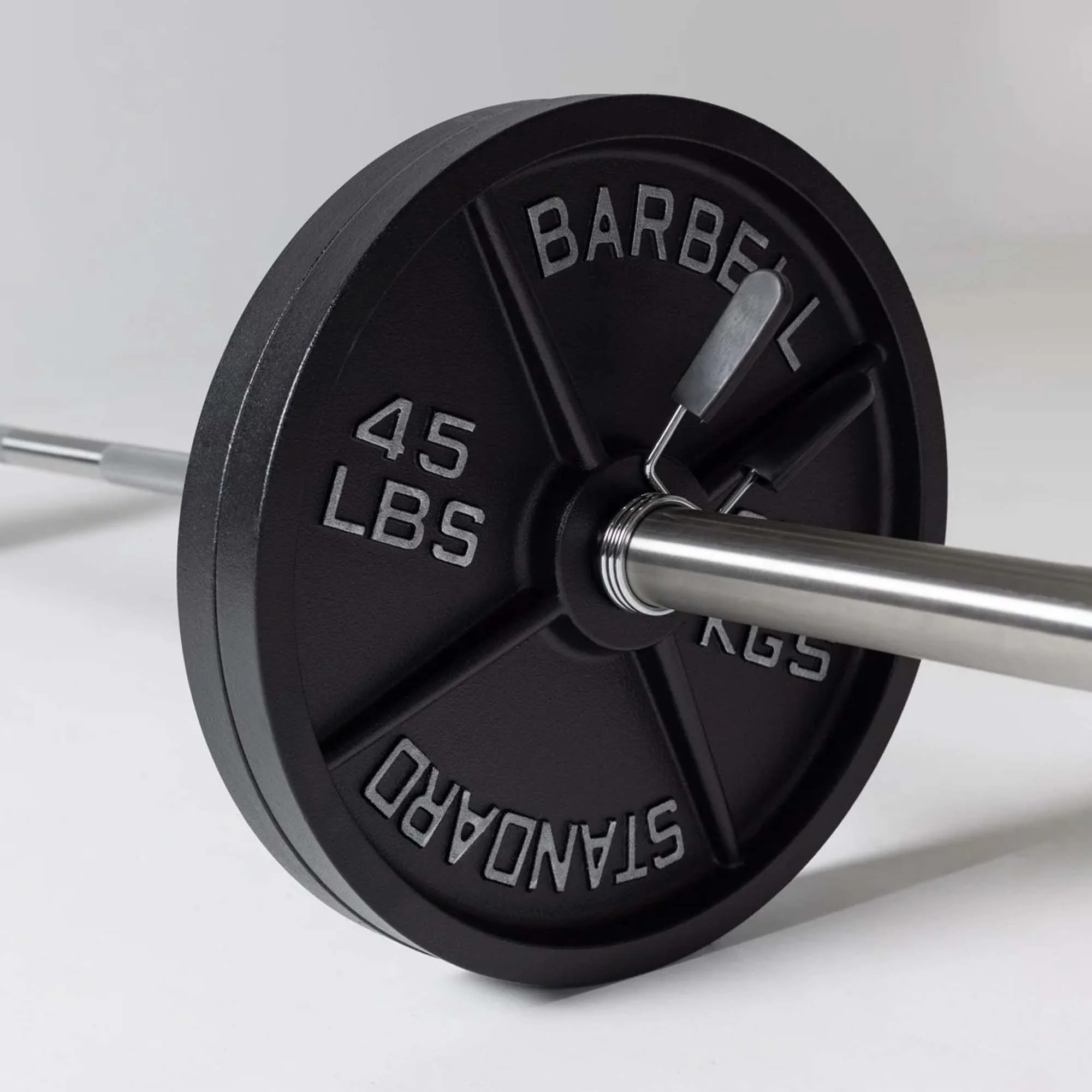 2'' Old School Single-Sided Black Iron Weight Plates (240 LB) - Image 3