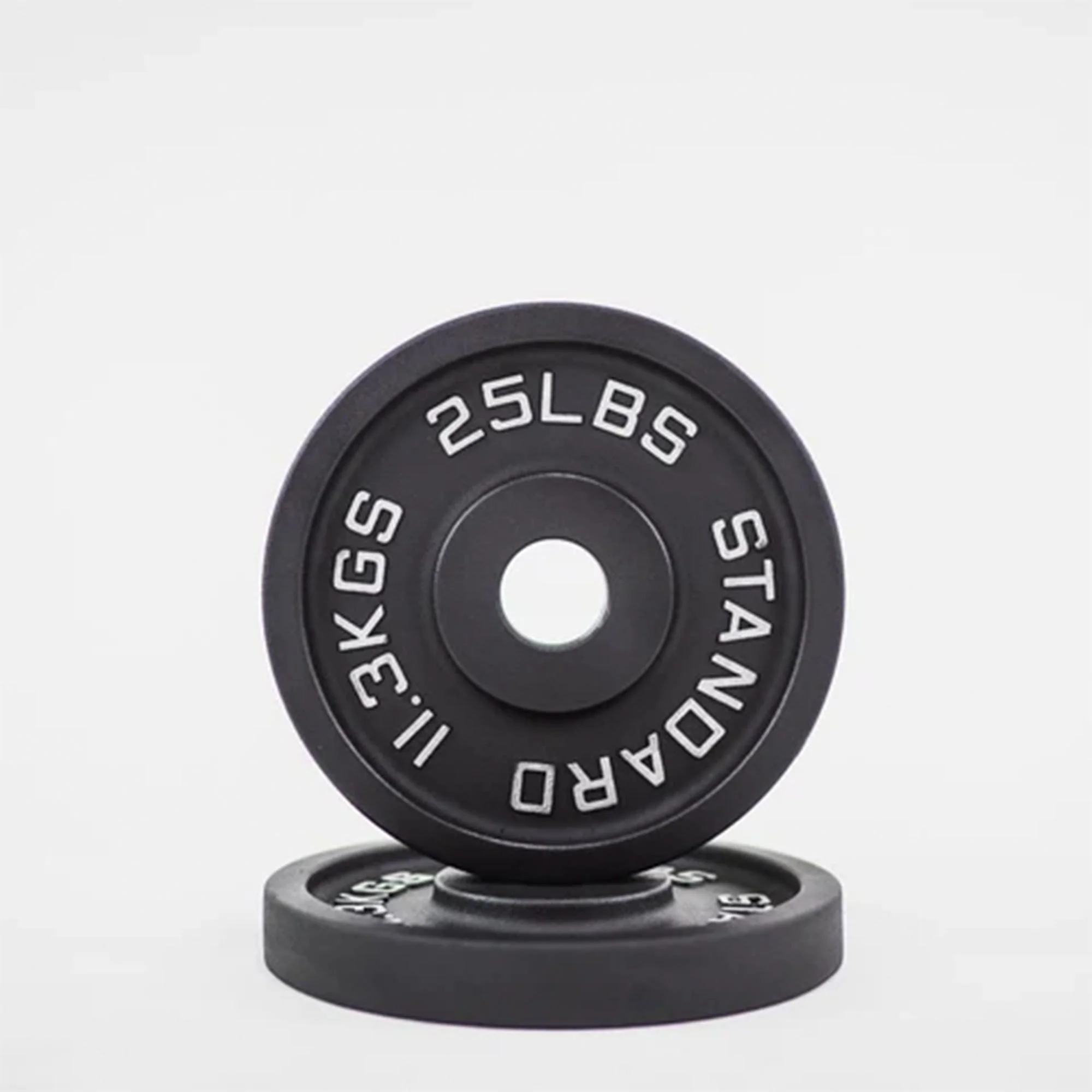 2'' Old School Single-Sided Black Iron Weight Plates (240 LB) - Image 6
