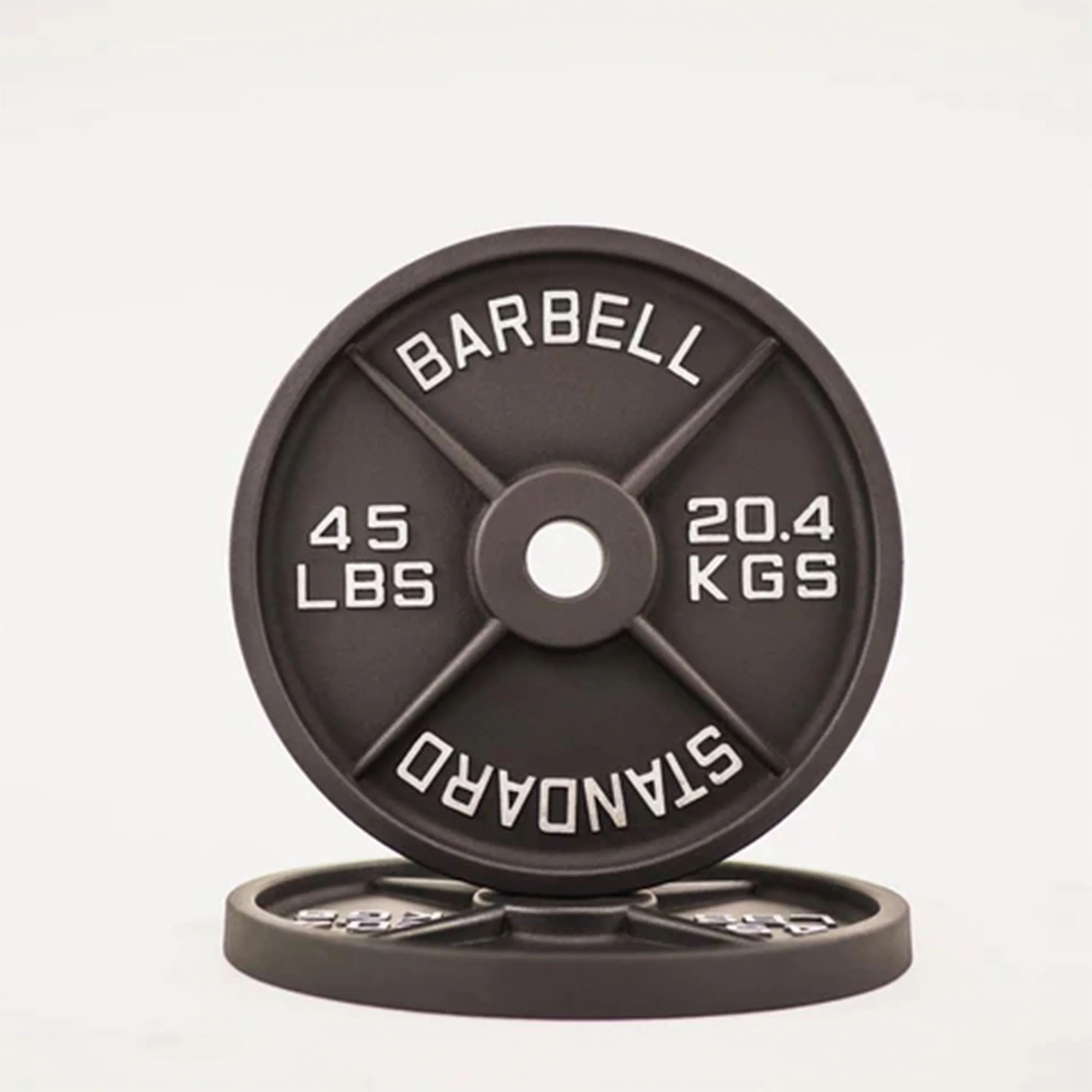 2'' Old School Single-Sided Black Iron Weight Plates (240 LB) - Image 8