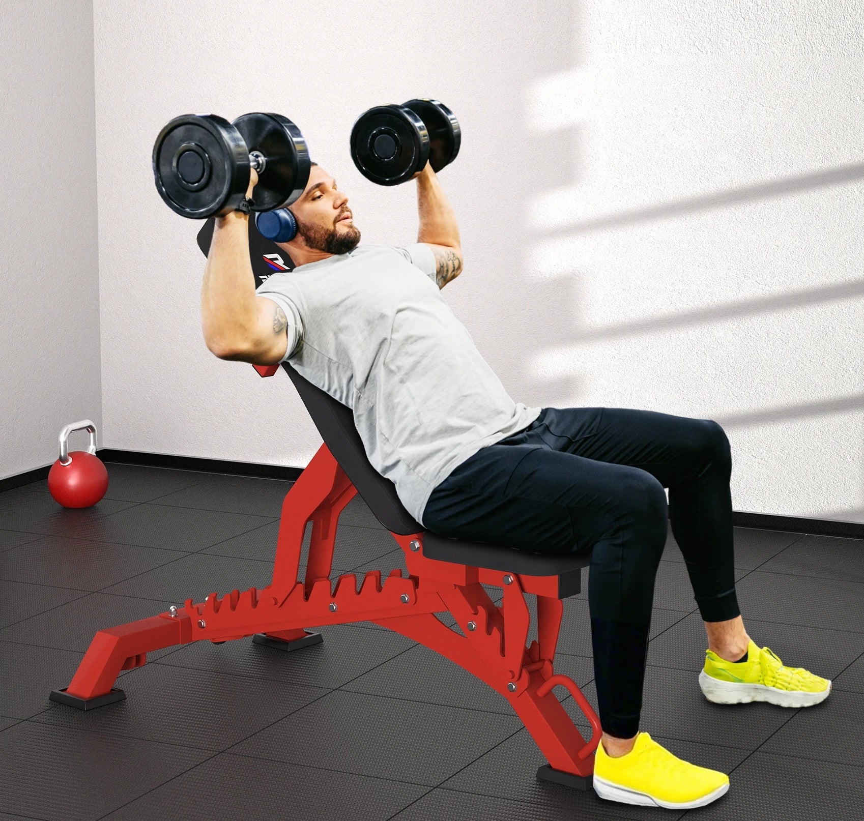 RAB-3000 Adjustable Heavy Duty Incline Weight Bench - Image 4