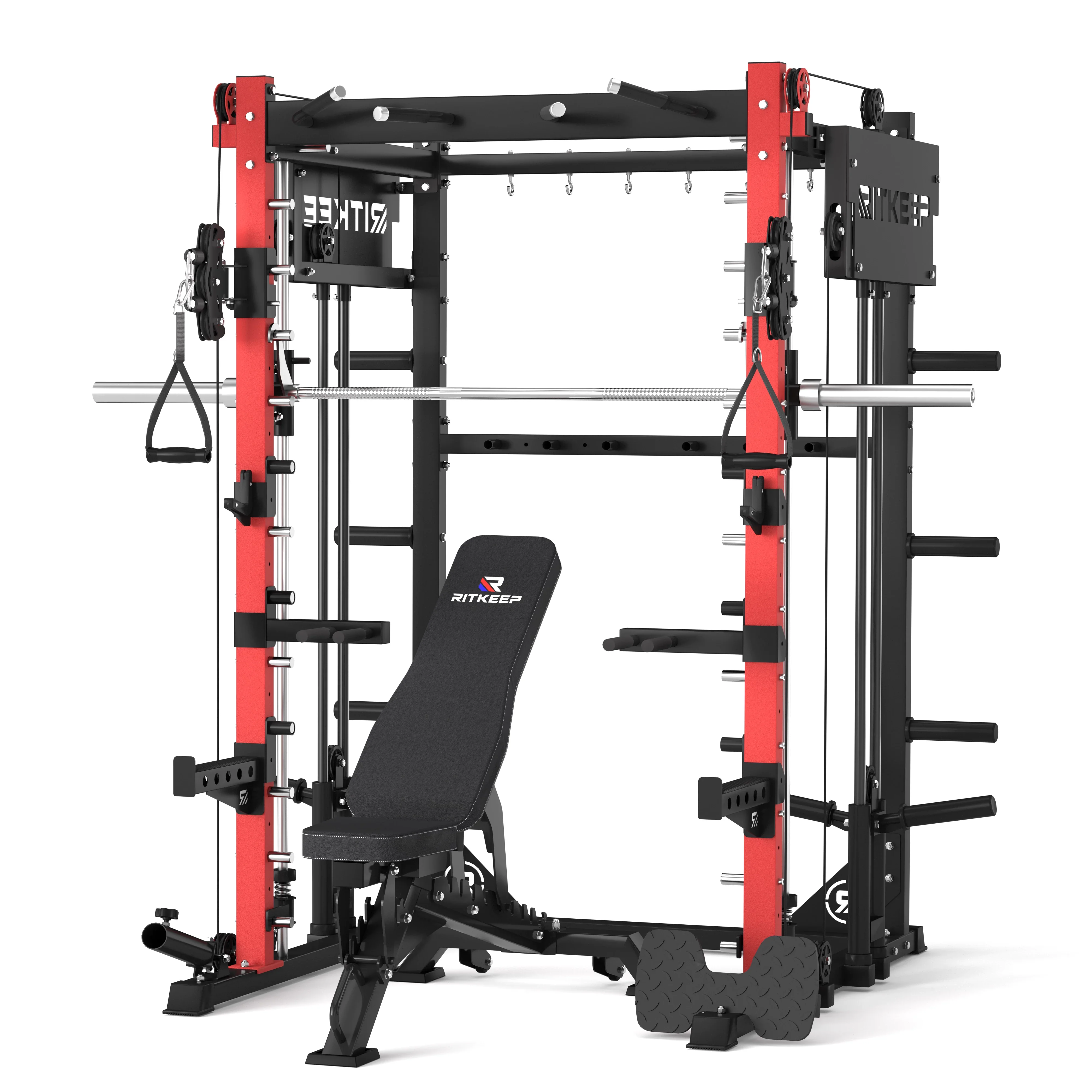 PMAX 4750 Dual Plate Loaded Multi Functional Smith Machine - Image 12