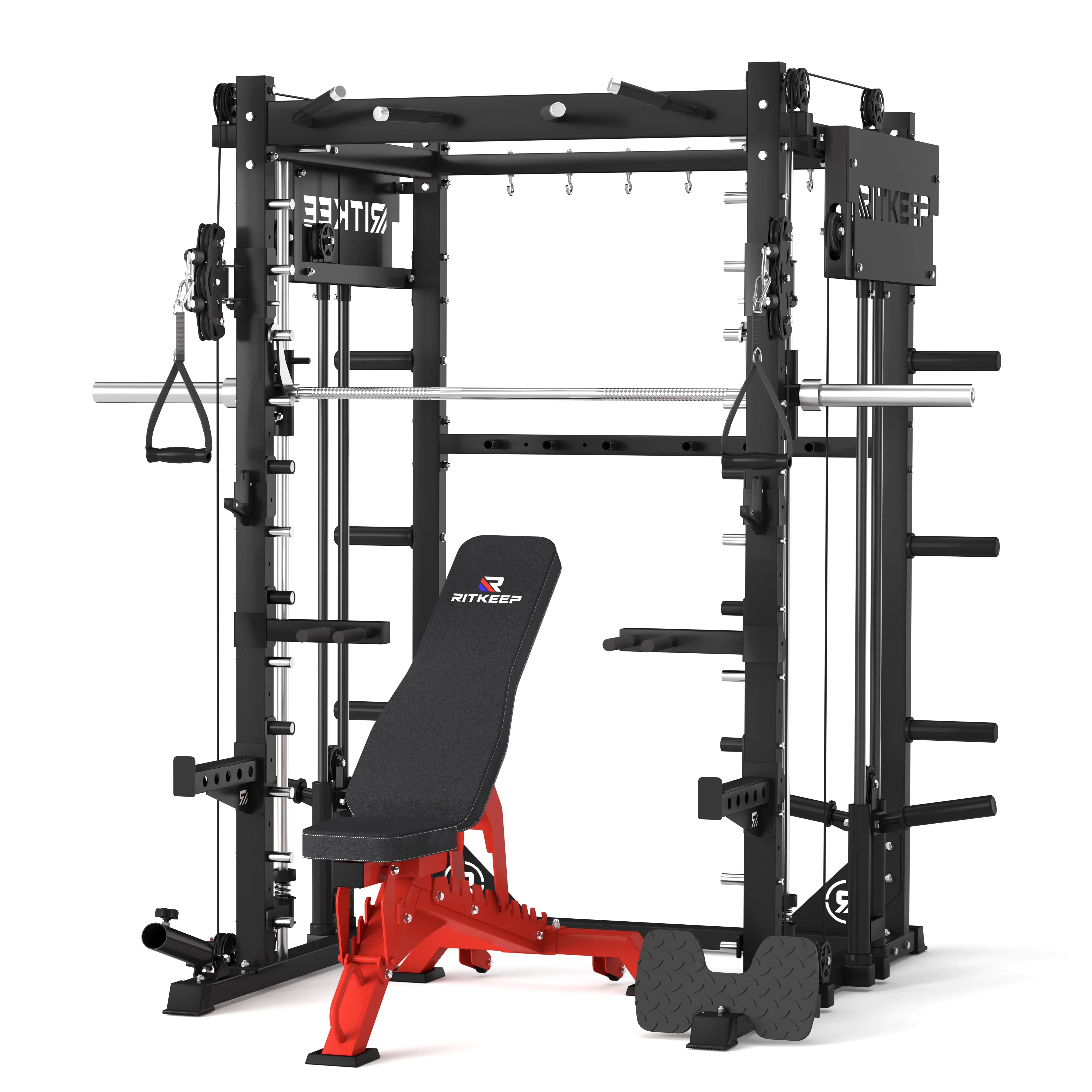 PMAX 4750 Dual Plate Loaded Multi Functional Smith Machine - Image 15