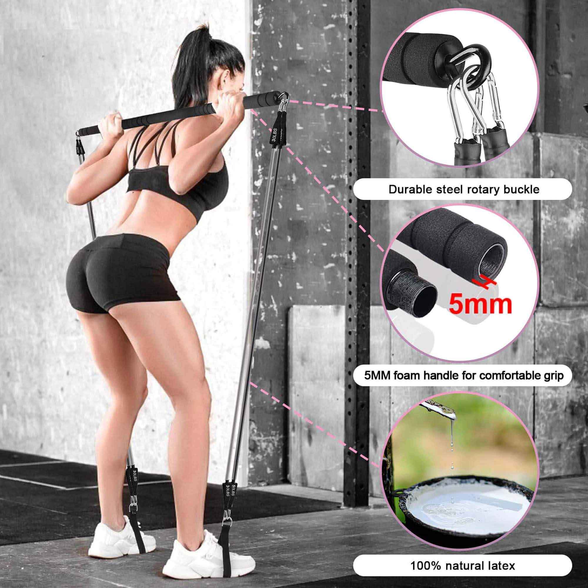 Portable Pilates Bar Kit - Image 4