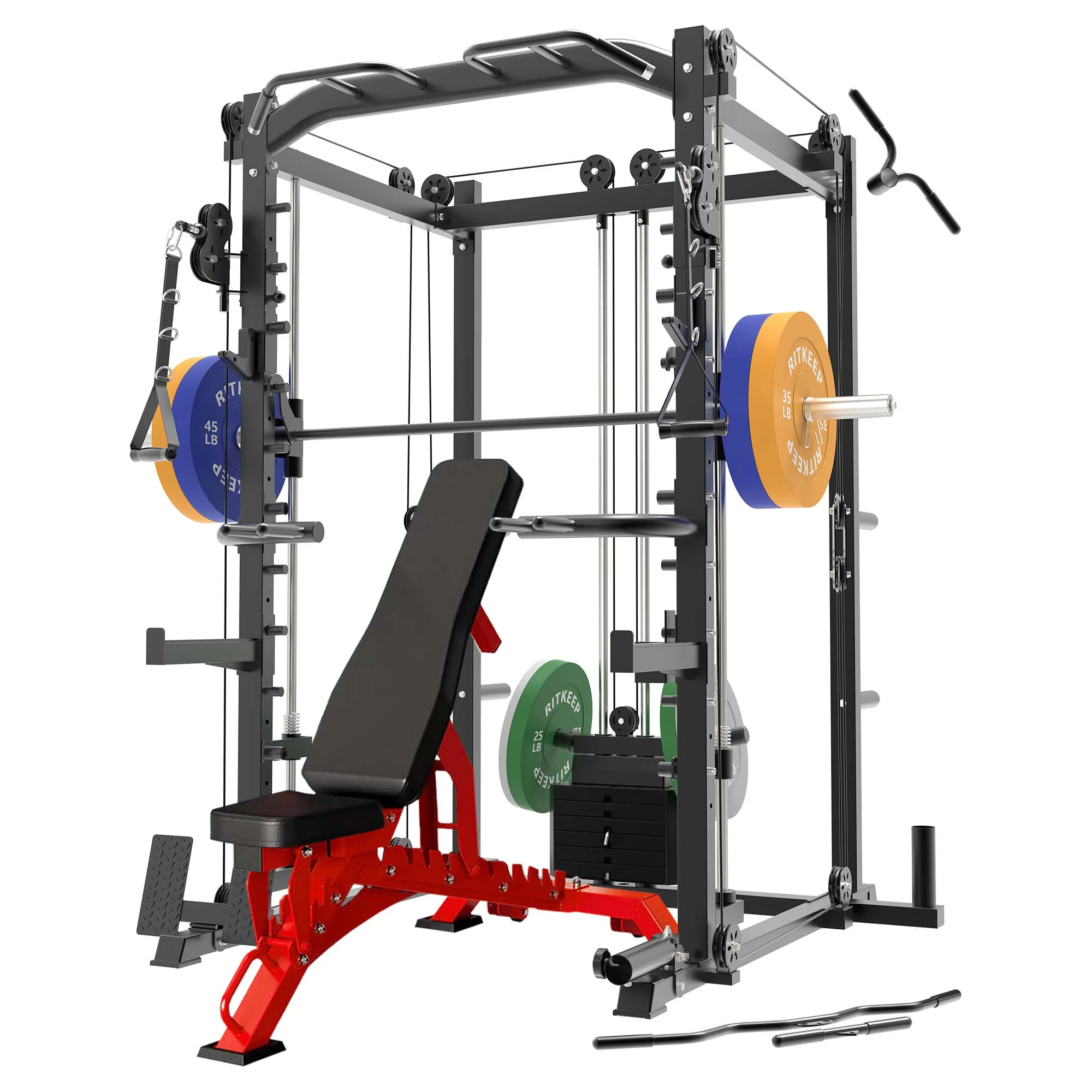PMAX-4550 Pro Smith Machine With Weight Stacks Home Gym Package - Image 8