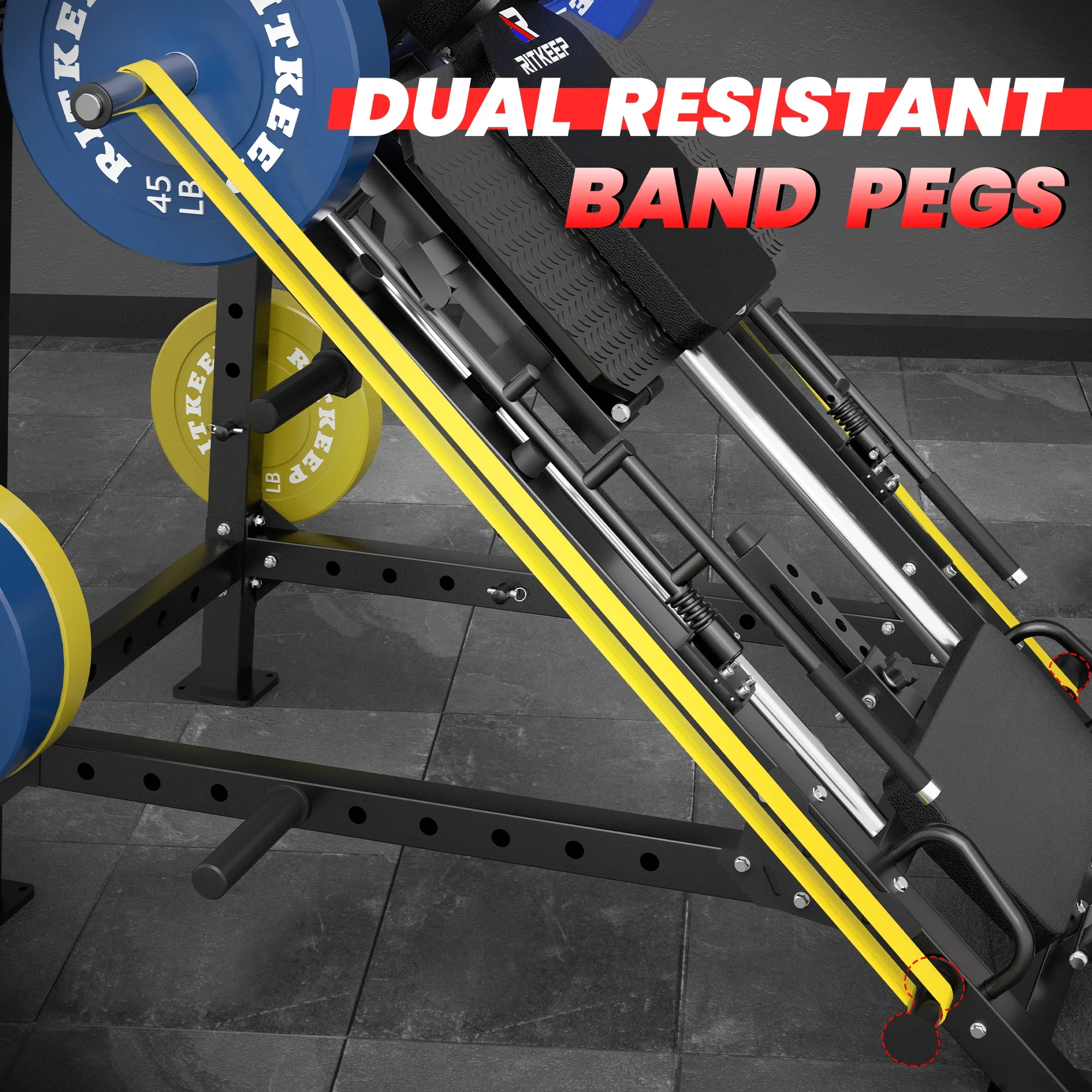 RitKeep Thunderbolt A10 Leg Press Hack Squat Machine - Image 14