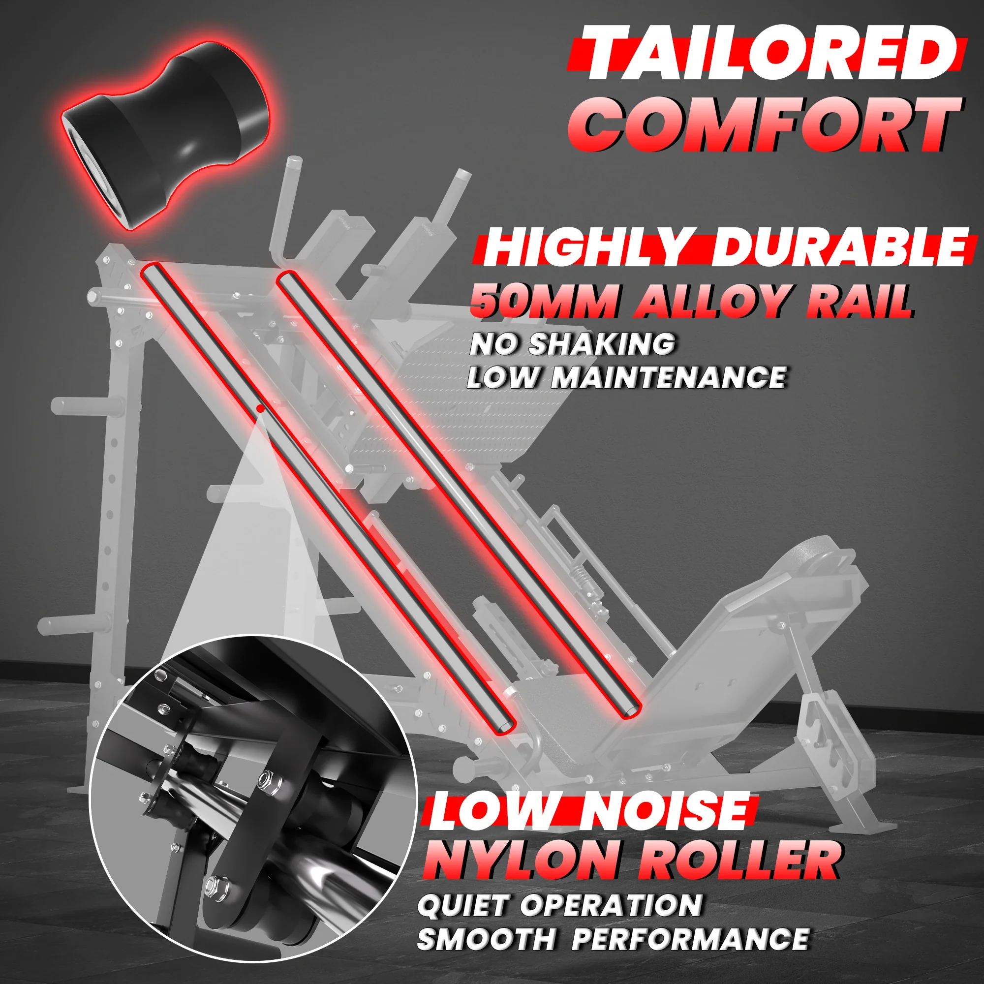 RitKeep Thunderbolt A10 Leg Press Hack Squat Machine - Image 9