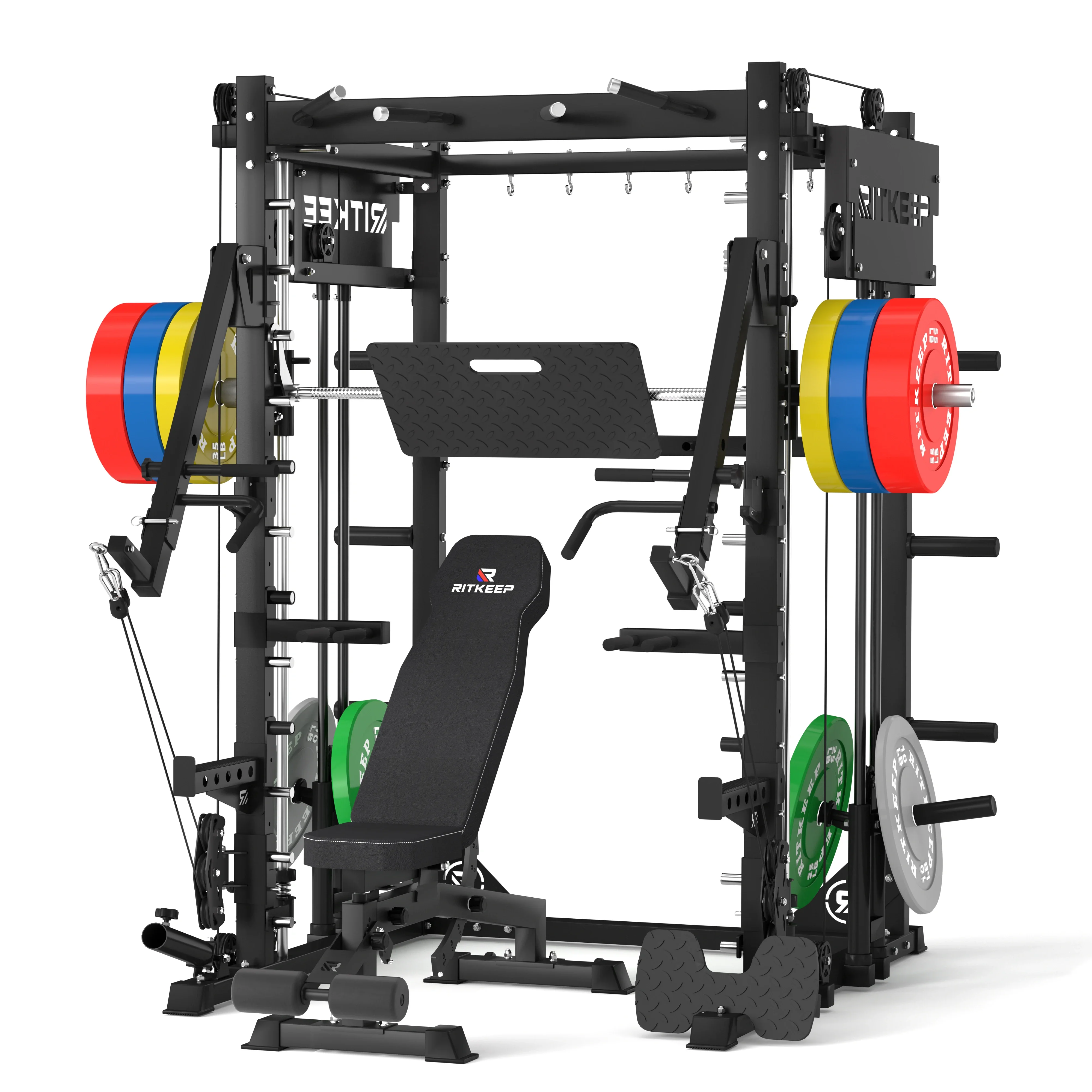 PMAX-4750 Dual Plate Loaded Squat Exercise Machine Gym Equipment Package - Image 14