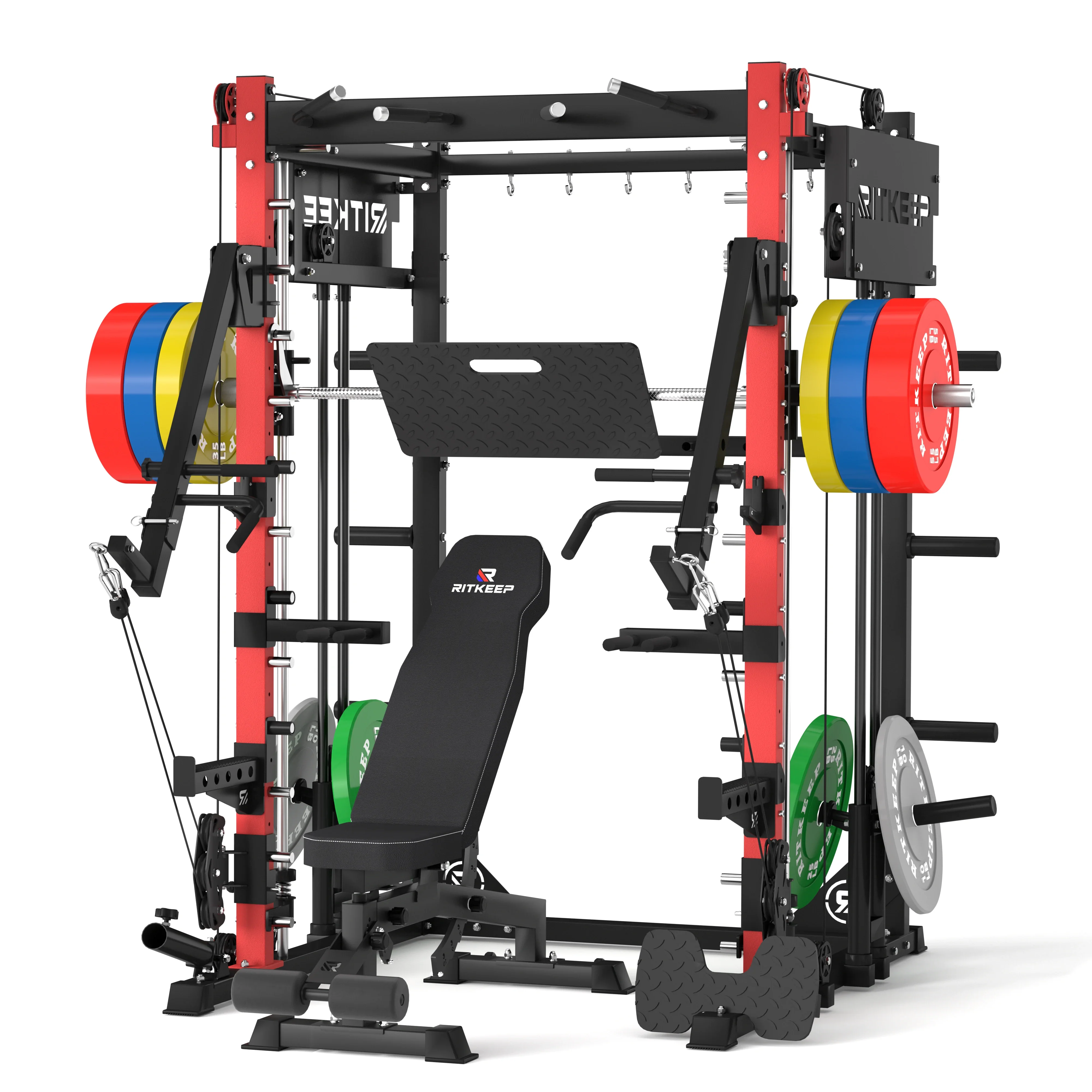PMAX-4750 Dual Plate Loaded Squat Exercise Machine Gym Equipment Package - Image 16