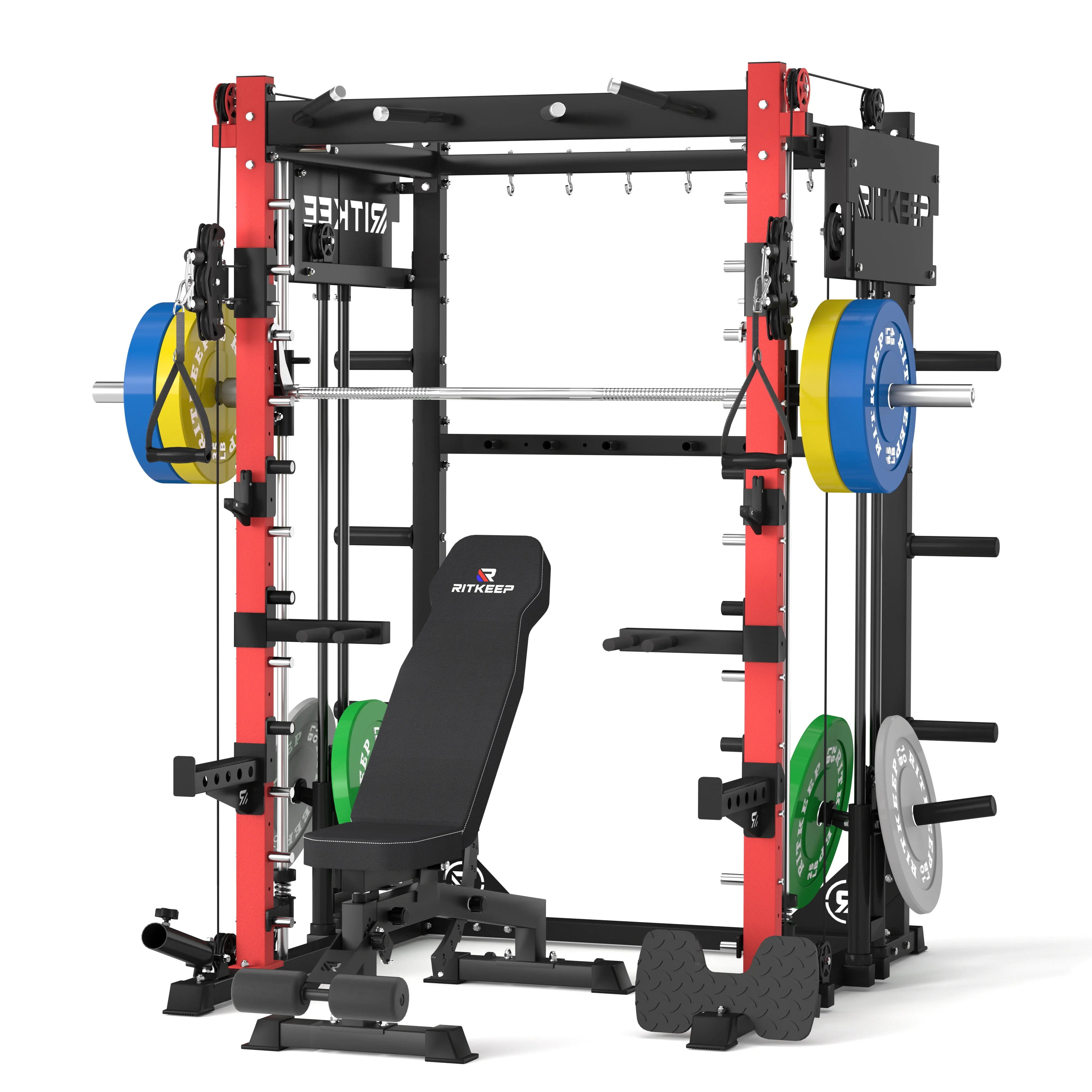 PMAX-4750 Dual Plate Loaded Squat Exercise Machine Gym Equipment Package - Image 3