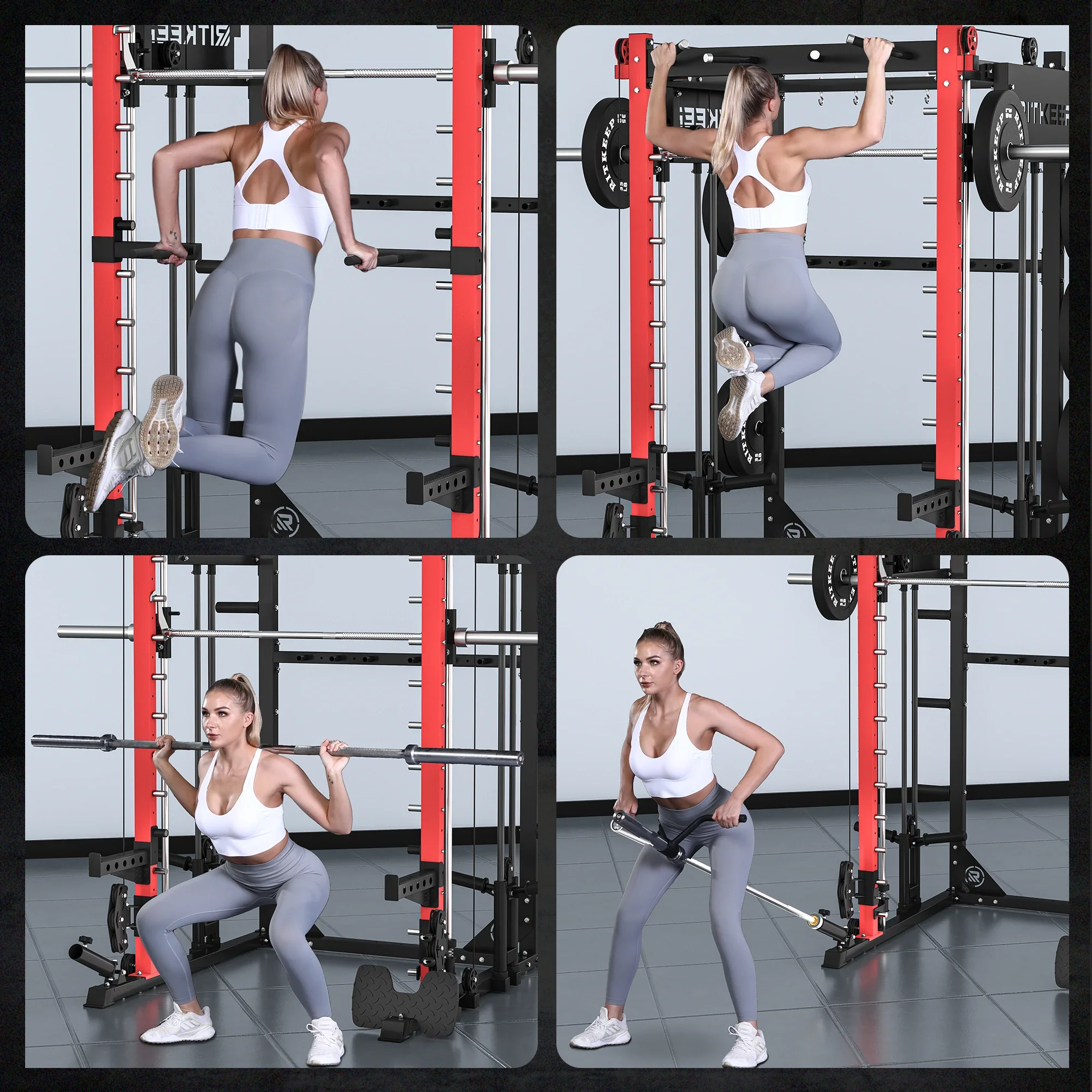 PMAX 4750 Dual Plate Loaded Multi Functional Smith Machine - Image 35