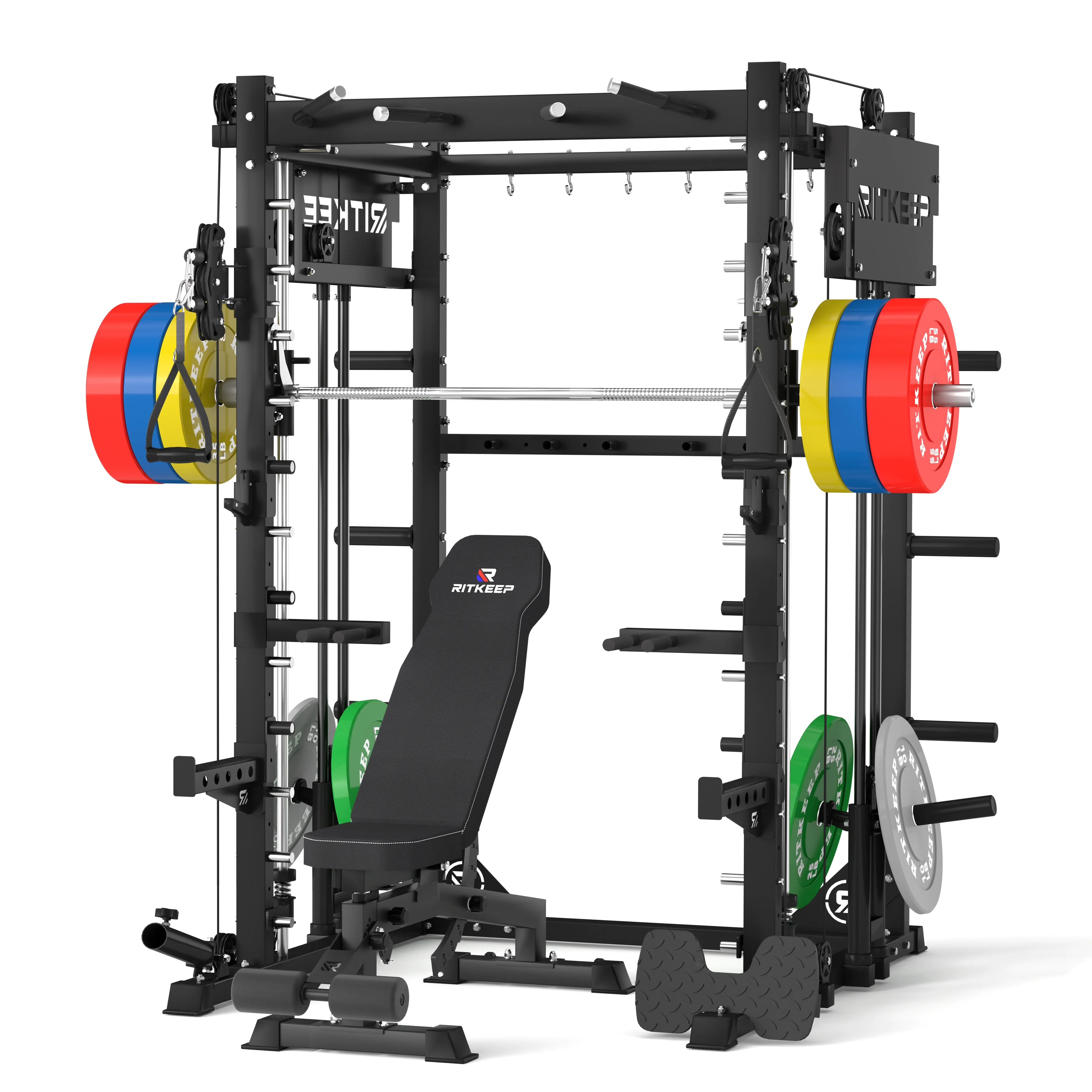 PMAX-4750 Dual Plate Loaded Squat Exercise Machine Gym Equipment Package - Image 8