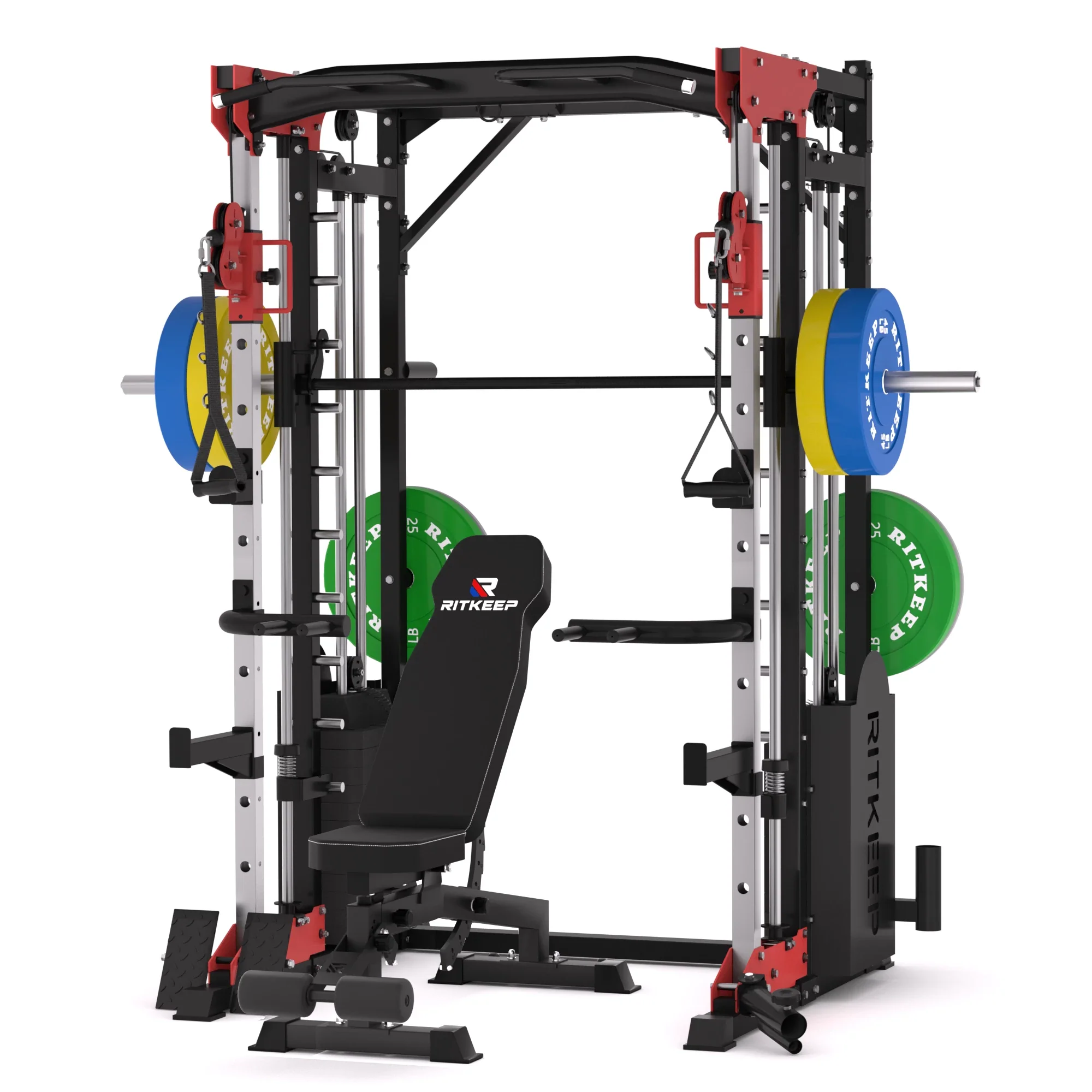 PMAX 5600 Smith Exercise Machine Trainer Pro Complete Home Gym Package - Image 11
