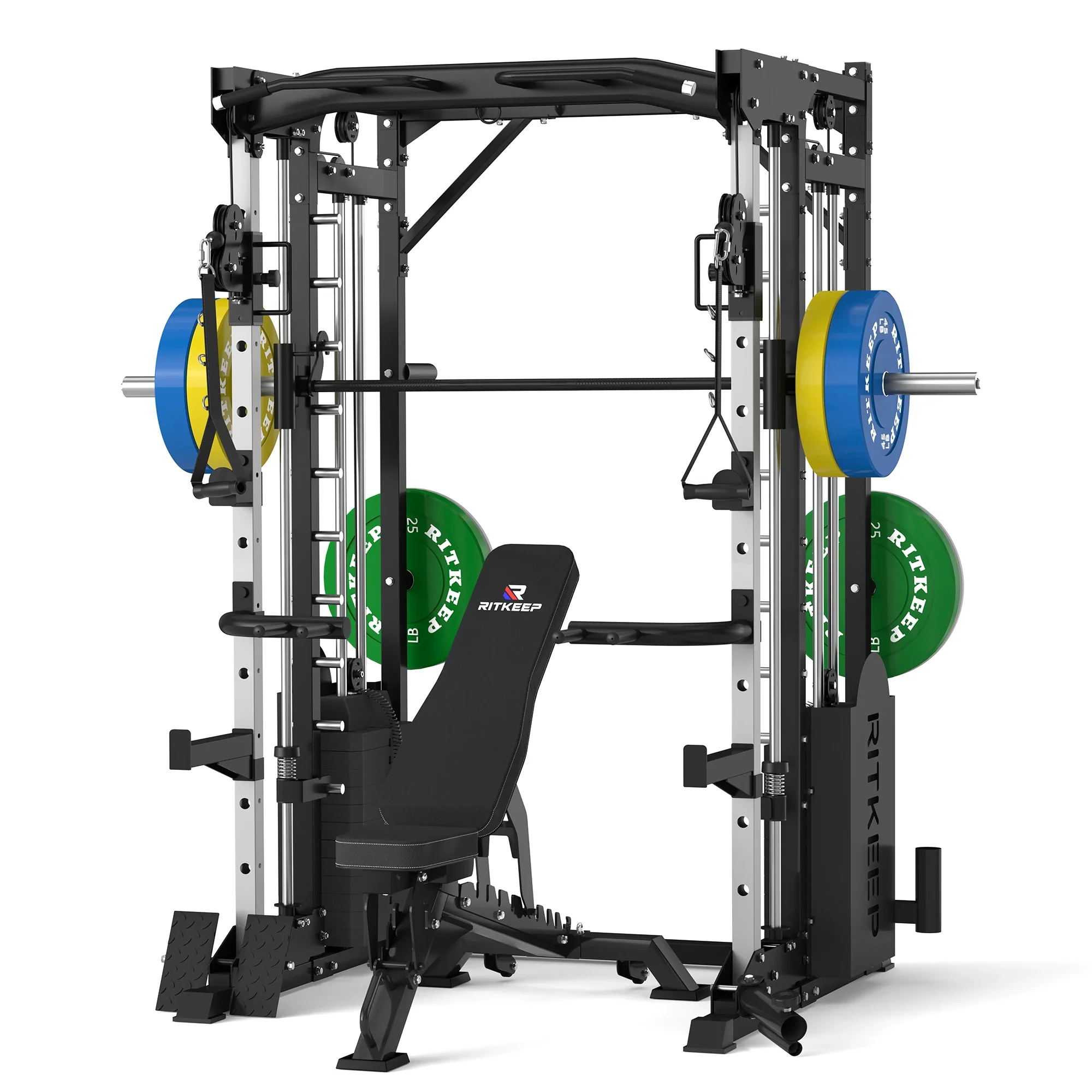 PMAX 5600 Smith Exercise Machine Trainer Pro Complete Home Gym Package - Image 4