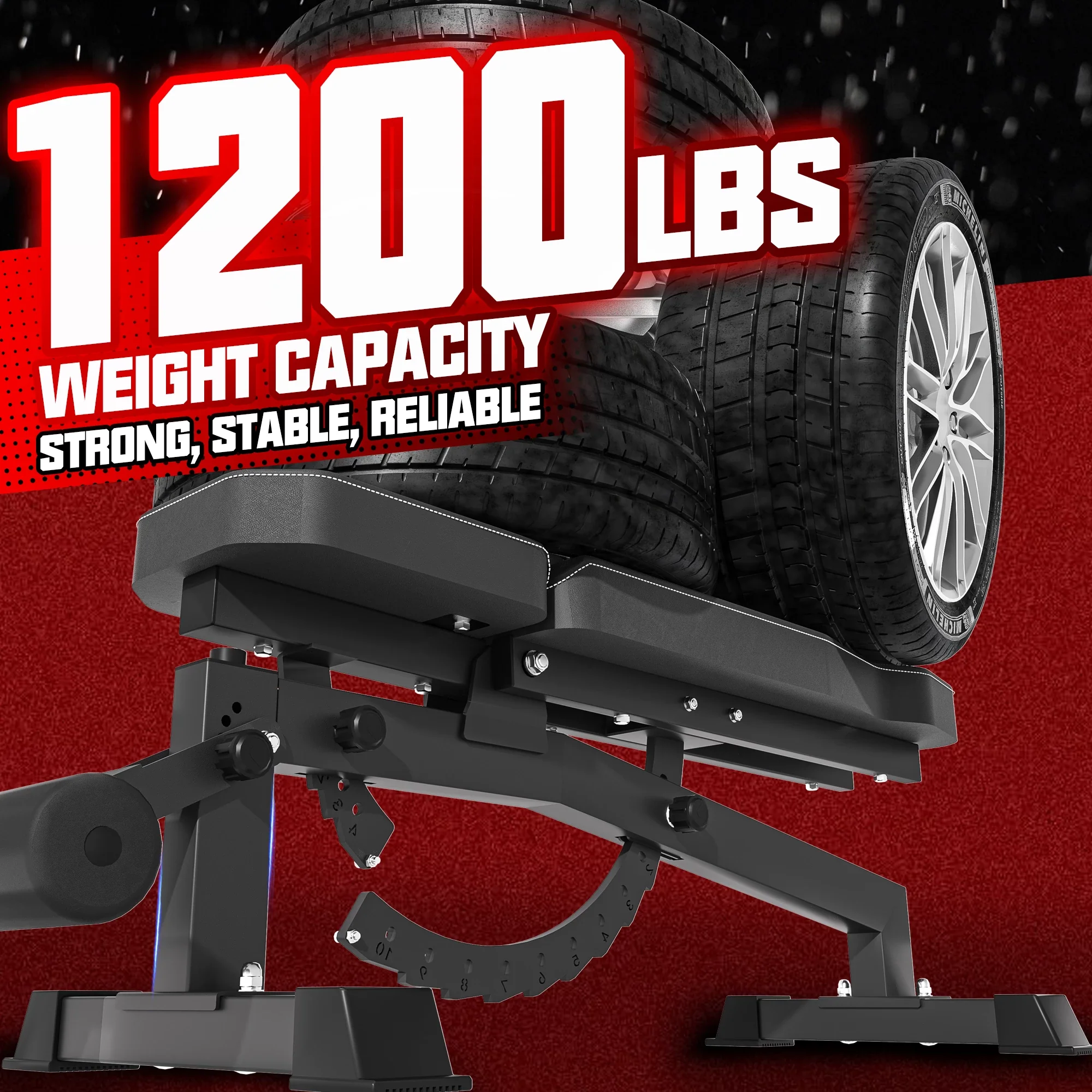 RAB-2000 Adjustable Weight Bench With Leg Attachment - Image 3