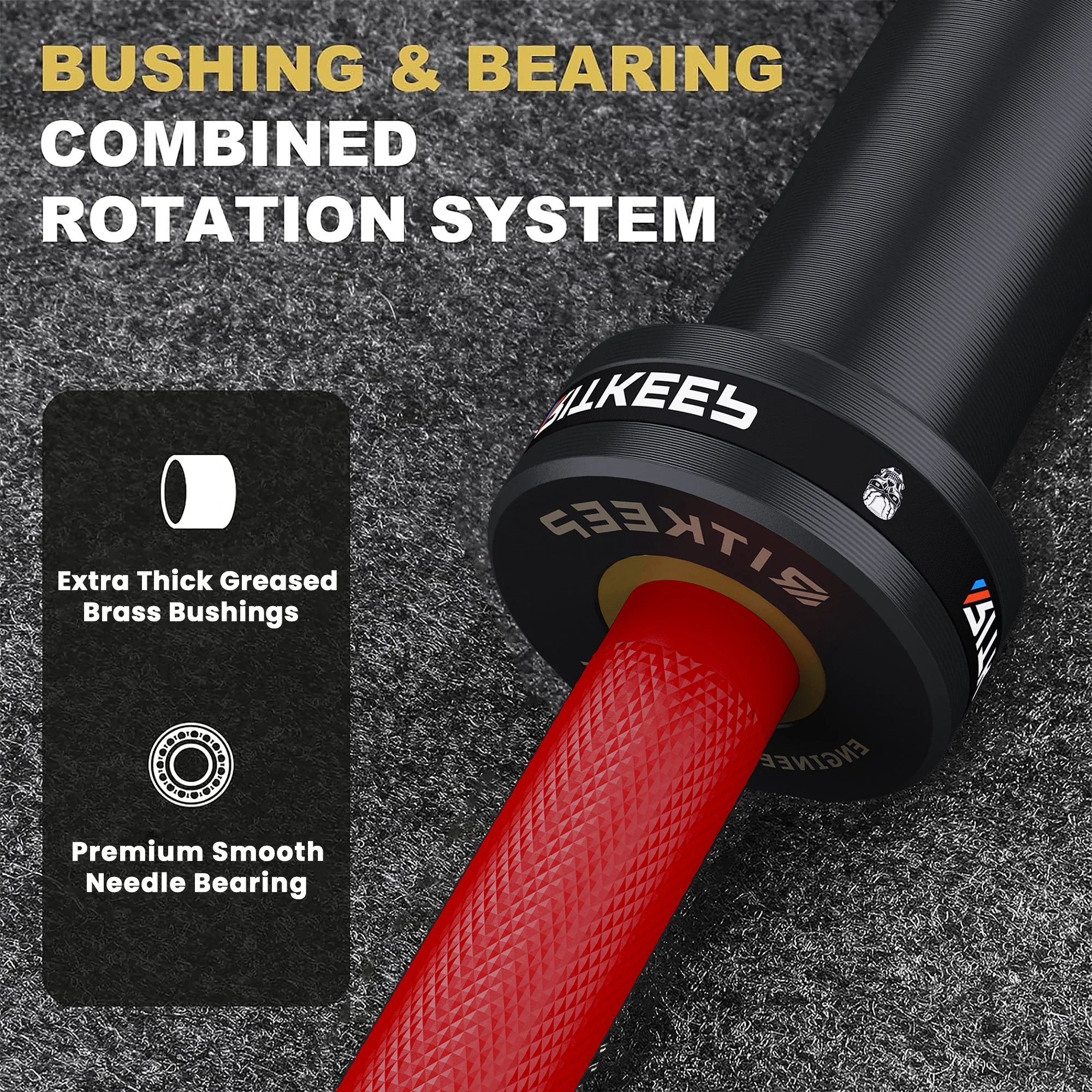 RitKeep 7ft Olympic Barbell Powerlifting Bar - Image 6