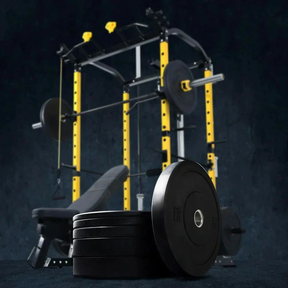 Black 2'' Olympic Low Bounce Black Bumper Plates - Image 8