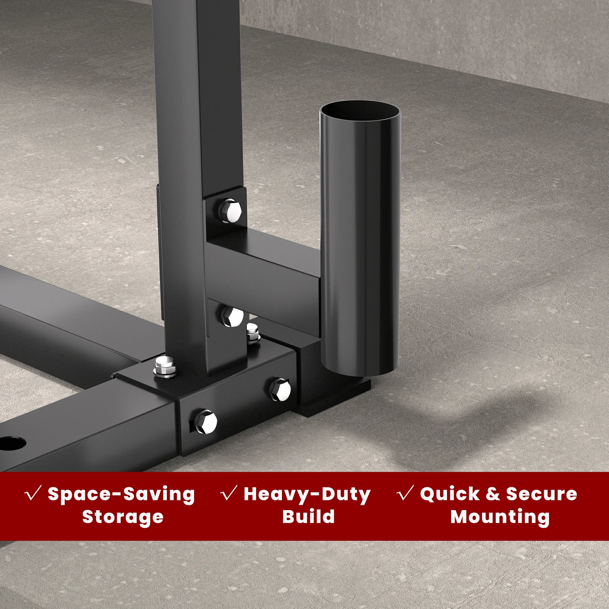 RitKeep Heavy-Duty Mounted Vertical Barbell Holder Attachment - Image 3