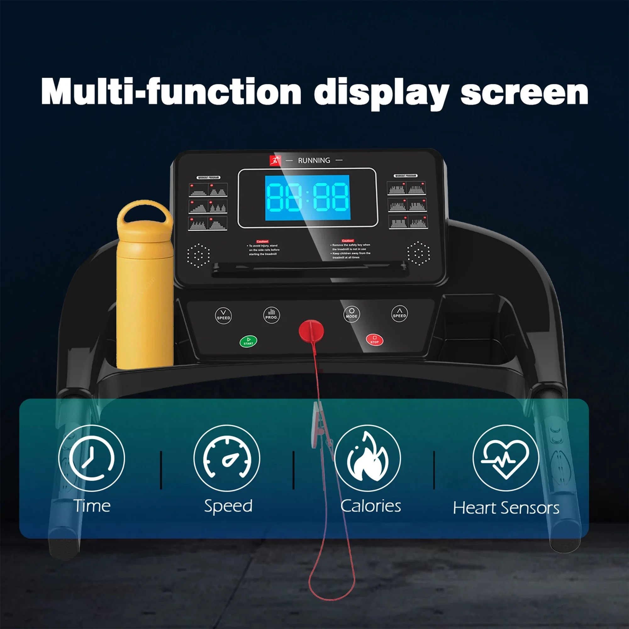 RTMX-750 2.5 HP Foldable Incline Treadmill with Bluetooth - Image 5