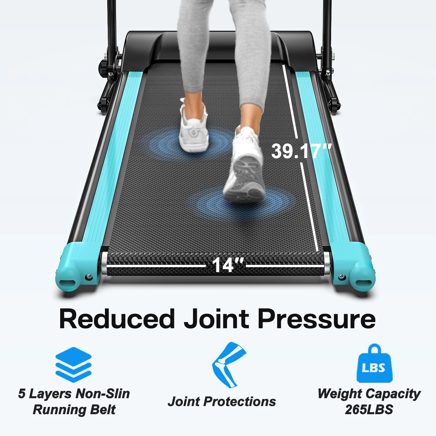RTMX-950 2.5HP Foldable Treadmill with 5-Layer Belt - Image 6