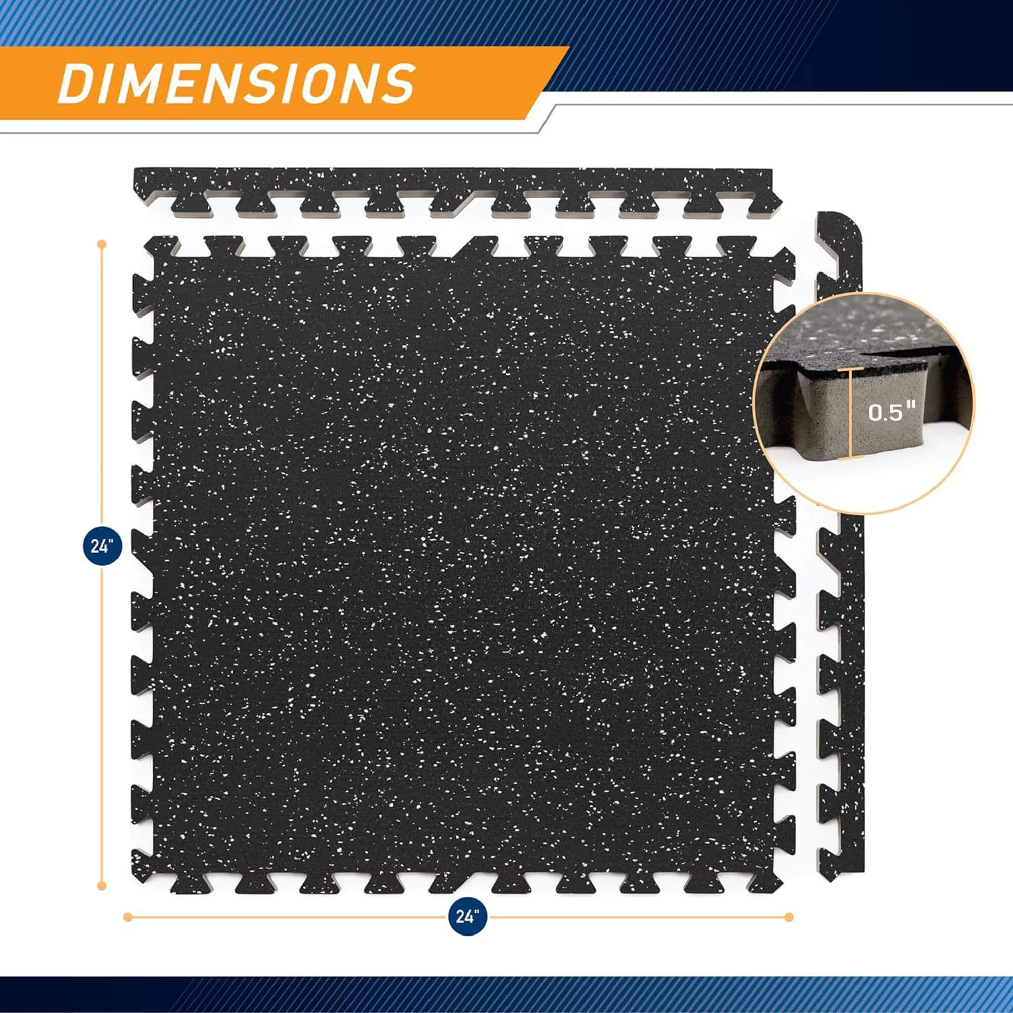 RitKeep Rubber Flooring Gym Mats With EVA Foam - Image 6