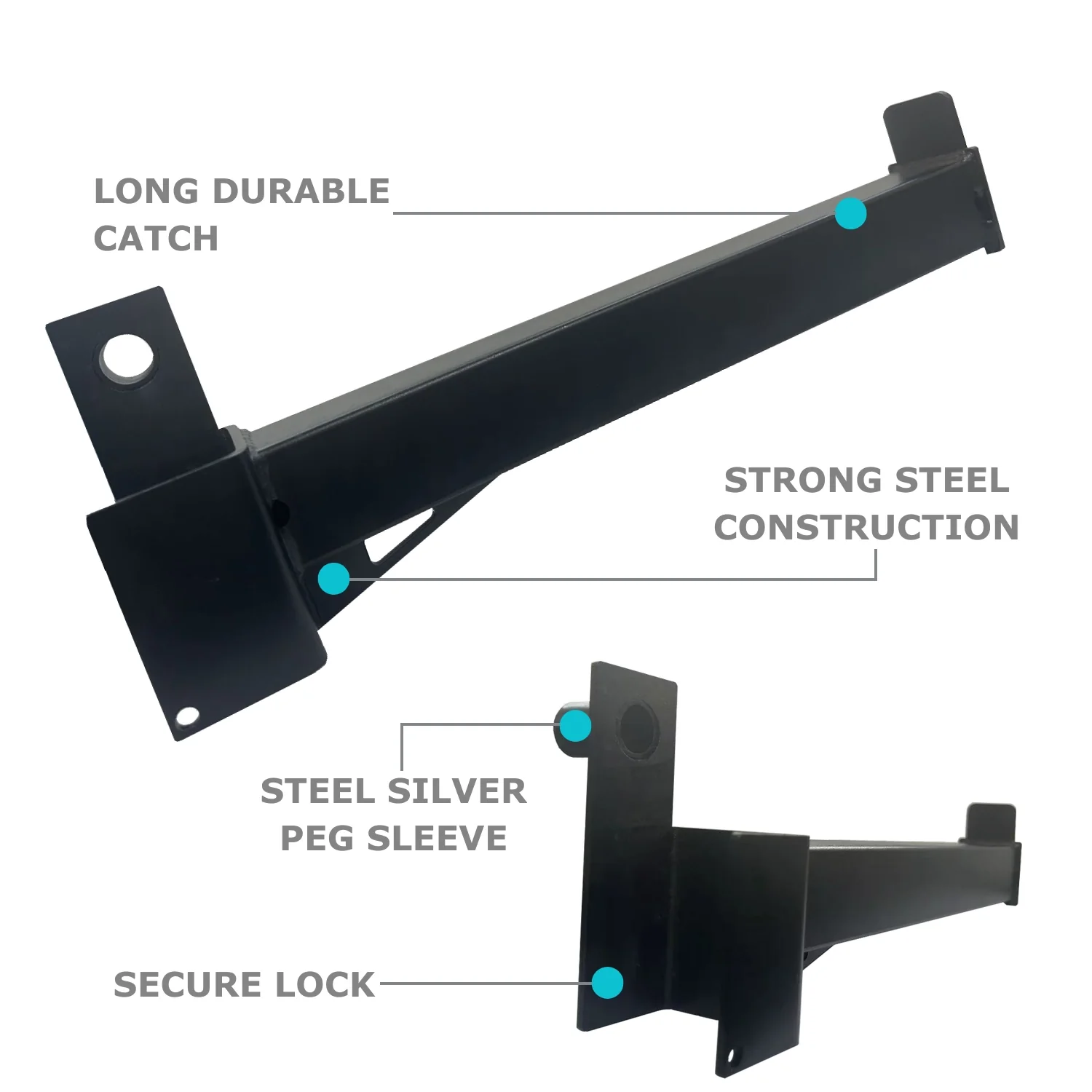 Safety Catches 50 X 70mm | Smith Machine Attachments (Sold In Pair) - Image 3